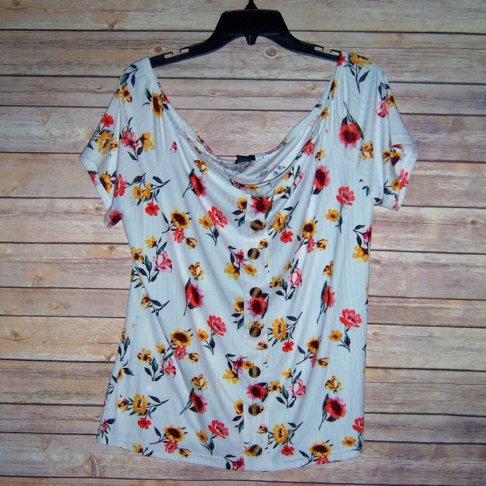 Off the shoulder floral top